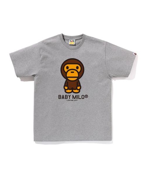 A BATHING APE（アベイシングエイプ）の「BABY MILO TEE（Tシャツ/カットソー・メンズ・ホワイト/ピンク/グリーン/ネイビー/イエロー/グレー/ブラック/サックスブルー・MEDIUM/LARGE/X-LARGE/XX-LARGE/XXX-LARGE/SMALL）」の3枚目の写真