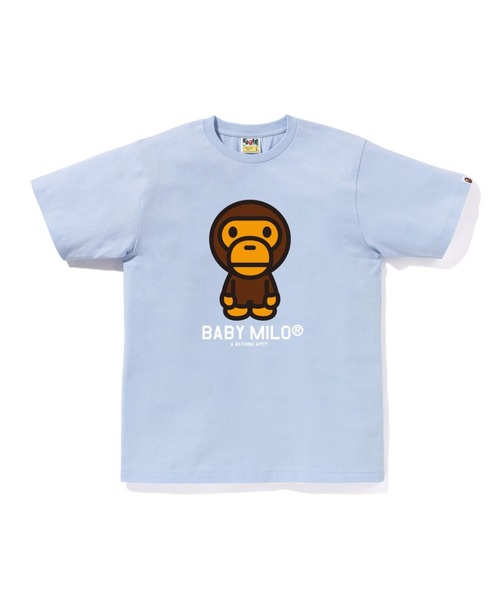 A BATHING APE（アベイシングエイプ）の「BABY MILO TEE（Tシャツ/カットソー・メンズ・ホワイト/ピンク/グリーン/ネイビー/イエロー/グレー/ブラック/サックスブルー・MEDIUM/LARGE/X-LARGE/XX-LARGE/XXX-LARGE/SMALL）」の6枚目の写真