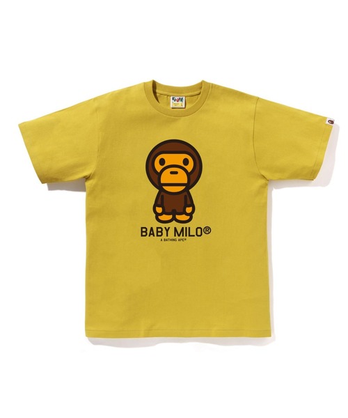 A BATHING APE（アベイシングエイプ）の「BABY MILO TEE（Tシャツ/カットソー・メンズ・ホワイト/ピンク/グリーン/ネイビー/イエロー/グレー/ブラック/サックスブルー・MEDIUM/LARGE/X-LARGE/XX-LARGE/XXX-LARGE/SMALL）」の7枚目の写真