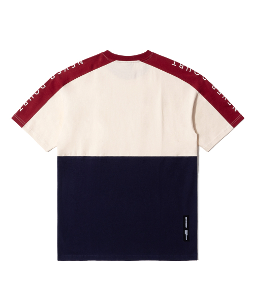 QT8 GARMENTS(キューティーエイトガーメント)の「OC Tricolor Tee (Burgundy)(Tシャツ/カットソー・レディース・その他・X-LARGE/SMALL/MEDIUM/LARGE)」の2枚目の写真