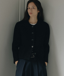 BLANKROOM HER（ブランクルームウーマン）の「ELLIE ツイードジャケット_BLACK（テーラードジャケット）」