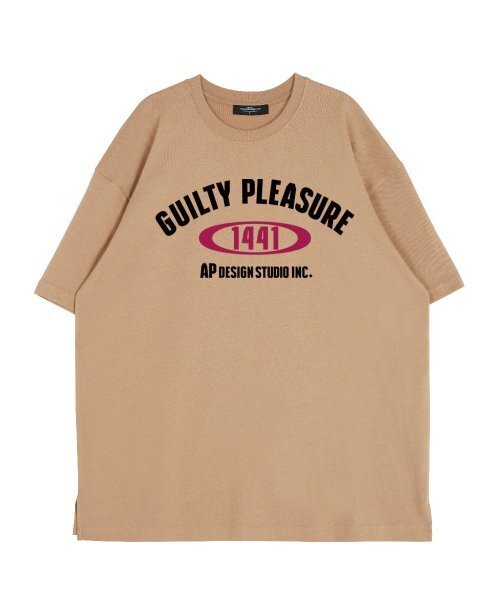 ASTRAL PROJECTION（アストラルプロジェクション）の「ギルティプレジャー ラウンドネック 15番手 綿 半袖Tシャツ_ベージュ（Tシャツ/カットソー・メンズ・その他・LARGE/MEDIUM/X-LARGE）」の2枚目の写真