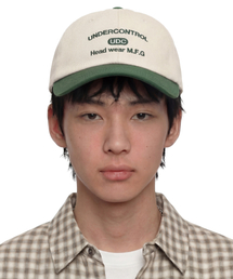 四季用コットン配色ロゴソフトトップボールキャップ男女共用野球帽COLLEGE CREW / AUTHENTIC B B / GREEN