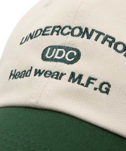 UNDERCONTROL(アンダーコントロール)の「四季用コットン配色ロゴソフトトップボールキャップ男女共用野球帽COLLEGE CREW / AUTHENTIC B B / GREEN(キャップ・メンズ・その他・FREE)」の3枚目の写真