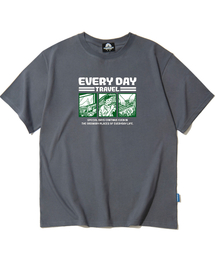 EVERYDAY CARTTON グラフィックTシャツ - グレー