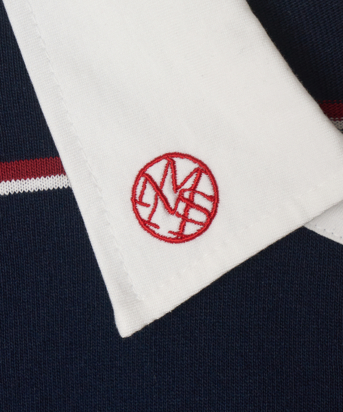 MENASOO(ミナス)の「MNS Striped Cotton Collar T Shirt_Navy(ポロシャツ・レディース・ネイビー・F)」の20枚目の写真