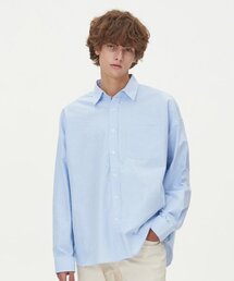 BLOND9（ブロンドナイン）の「STANDARD OVERSIZED OXFORD SHIRT_SKY BLUE（シャツ/ブラウス）」