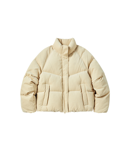 COMONINOZ（コモニノズ）の「W CORDUROY SHORT PUFFER [CREAM]（ダウンジャケット/コート・レディース・アイボリー・FREE）」の2枚目の写真