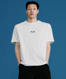 PLAC（プラック）の「リバースディテールロゴ半袖Tシャツホワイト（Tシャツ/カットソー）」