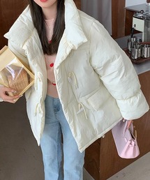 トグルボタン スタンドカラー 中綿ジャケット
