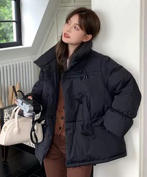shopnikoniko（ショップニコニコ）の「トグルボタン スタンドカラー 中綿ジャケット（ダウンジャケット/コート）」