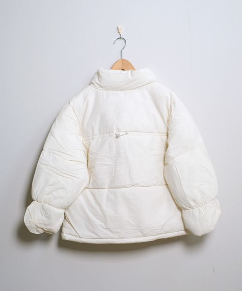 shopnikoniko（ショップニコニコ）の「トグルボタン スタンドカラー 中綿ジャケット（ダウンジャケット/コート・レディース・ブラック/ホワイト・フリー）」の11枚目の写真