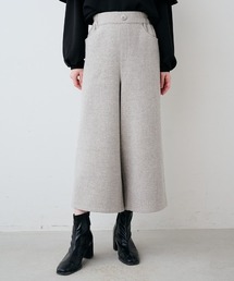 IEDIT | ＩＥＤＩＴ　ウールライク素材のクロップド丈ワイドパンツ(その他パンツ)