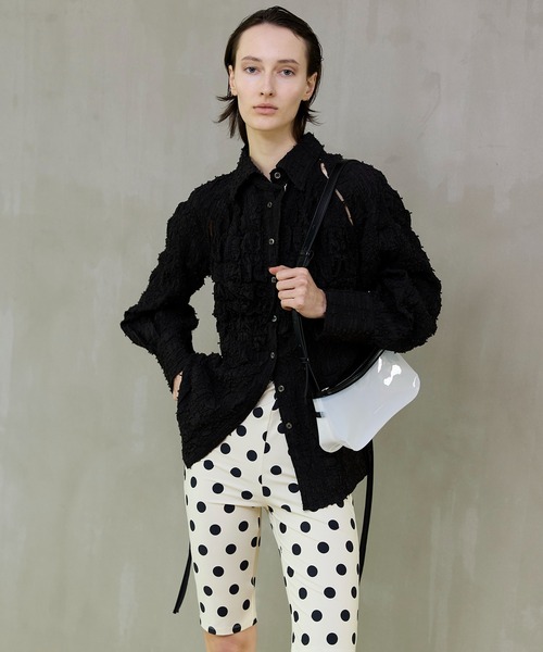 MAISON SPECIAL（メゾンスペシャル）の「Clear Skinny Bag/クリアスキニーバッグ（ハンドバッグ・レディース・ピンク/クリア/ブラック・FREE）」の9枚目の写真