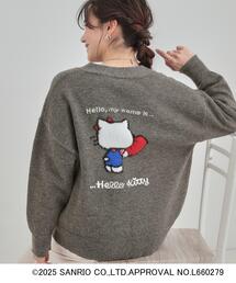 sanrio | 【HELLO KITTY コラボ】Vネックジャカードカーディガン(カーディガン/ボレロ)