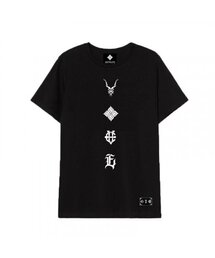 EV 4 エンブレム オーバーサイズ 半袖Tシャツ (ブラック)