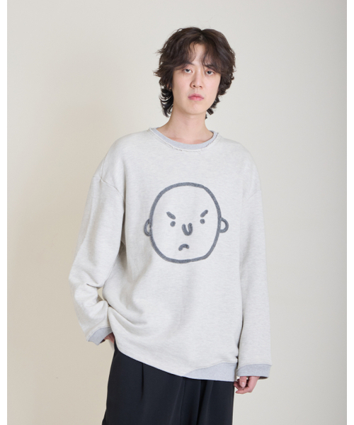 WHYSOCEREALZ（ワイソー シリアルズ）の「So Serious Sweat-Sleeve - oatmeal（スウェット・メンズ・その他・X-LARGE/MEDIUM/LARGE）」の4枚目の写真