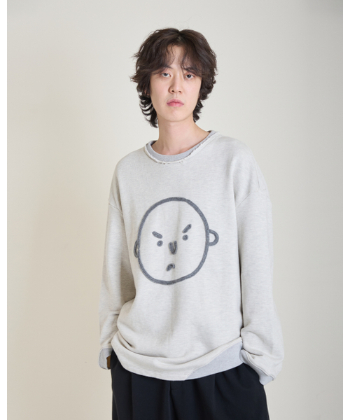 WHYSOCEREALZ（ワイソー シリアルズ）の「So Serious Sweat-Sleeve - oatmeal（スウェット・メンズ・その他・X-LARGE/MEDIUM/LARGE）」の5枚目の写真