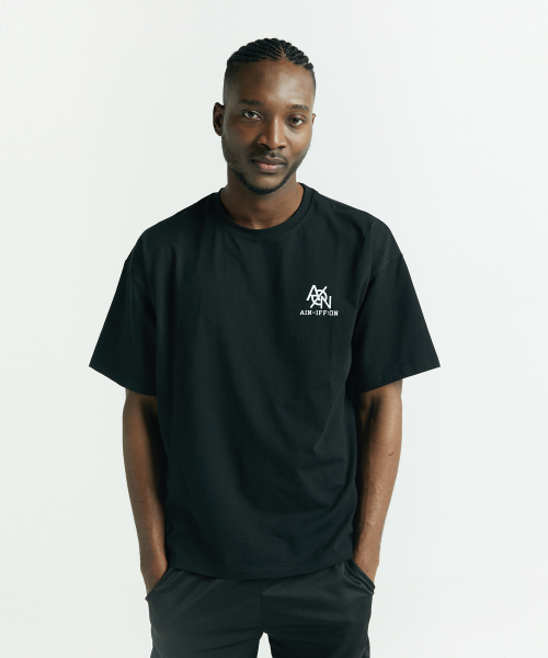 AINIFFON(アインイプオン)の「オーバーサイズ U.S.W ショートスリーブ ブラック(Tシャツ/カットソー・メンズ・ブラック・X-LARGE/XX-LARGE/XXX-LARGE)」の2枚目の写真