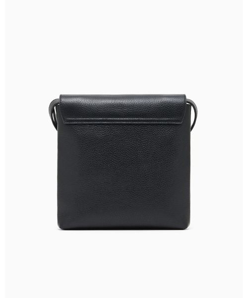 EMPORIO ARMANI（エンポリオアルマーニ）の「【エンポリオ アルマーニ】ASV Icon フラットショルダーバッグ ペブルドレザー（ショルダーバッグ・メンズ・ブラック・FREE）」の4枚目の写真