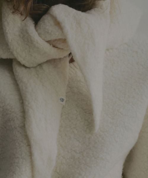 ETRE TOKYO（エトレトウキョウ）の「バンピーストールニットプルオーバー（ニット/セーター・レディース・ネイビー/ホワイト・FREE）」の12枚目の写真