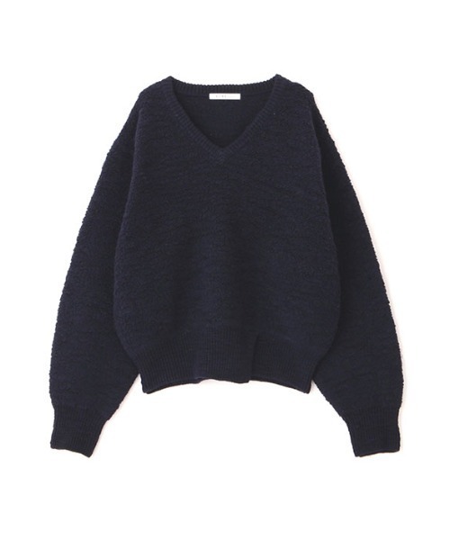 ETRE TOKYO（エトレトウキョウ）の「バンピーストールニットプルオーバー（ニット/セーター・レディース・ネイビー/ホワイト・FREE）」の15枚目の写真