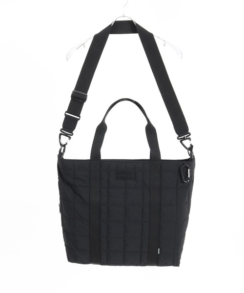 ADAMPATEK/square quilt shoulder tote bag/スクエアキルトビッグ