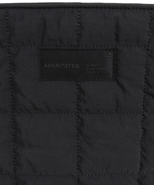 ADAM PATEK（アダムパテック）の「ADAMPATEK/square quilt shoulder tote bag/スクエアキルトビッグショルダートートバッグ（トートバッグ・メンズ・ブラック/グレー・FREE）」の10枚目の写真
