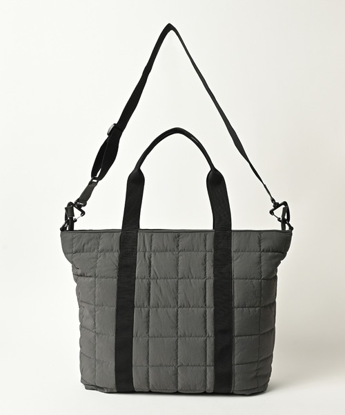 ADAM PATEK（アダムパテック）の「ADAMPATEK/square quilt shoulder tote bag/スクエアキルトビッグショルダートートバッグ（トートバッグ・メンズ・ブラック/グレー・FREE）」の17枚目の写真