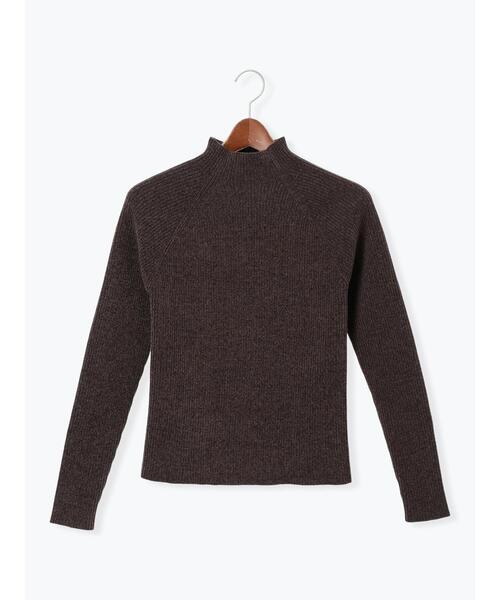 Te chichi（テチチ）の「モールリブスタンドネックニット（ニット/セーター・レディース・グリーン/チャコールグレー/オフホワイト・F）」の19枚目の写真