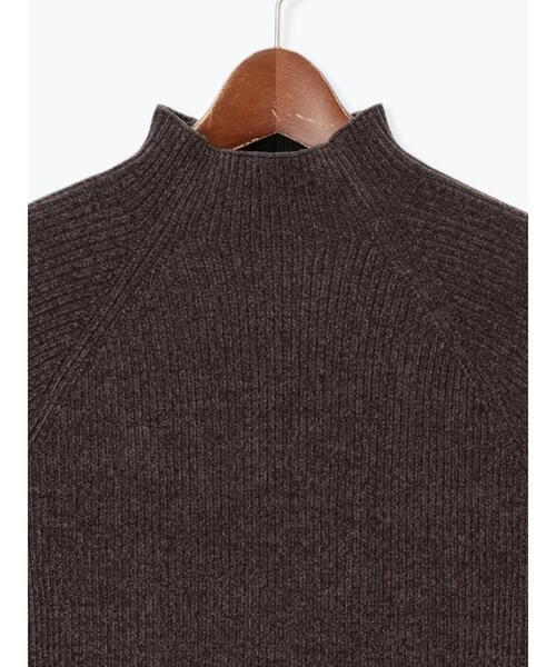 Te chichi（テチチ）の「モールリブスタンドネックニット（ニット/セーター・レディース・グリーン/チャコールグレー/オフホワイト・F）」の21枚目の写真