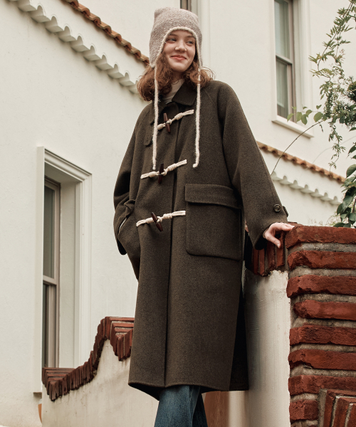 セール】[2カラー] カシミヤダッフルコート（ダッフルコート