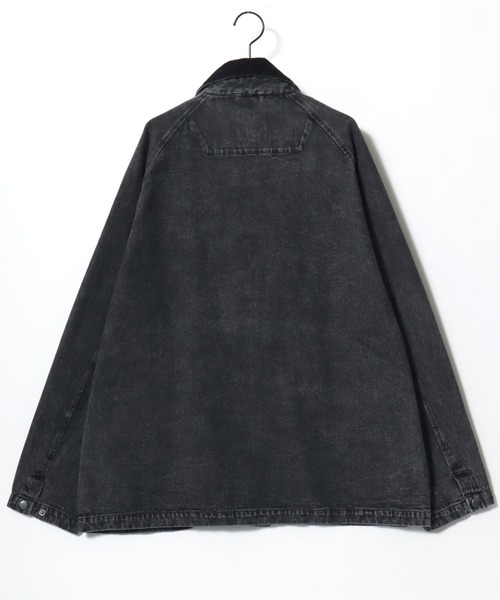 Lazar（ラザル）の「Denim & Canvas Hunting Jacket/オーバーサイズ 襟コーデュロイ デニム キャンバス ハンティングジャケット/カバーオールジャケット/ブルゾン/レディース メンズ（ブルゾン・メンズ・ブラウン/カーキ/ブラック/オフホワイト/ブラック系その他/ブルー・M/LL/L）」の16枚目の写真