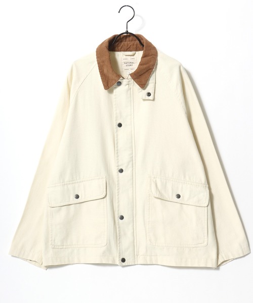 Lazar（ラザル）の「Denim & Canvas Hunting Jacket/オーバーサイズ 襟コーデュロイ デニム キャンバス ハンティングジャケット/カバーオールジャケット/ブルゾン/レディース メンズ（ブルゾン・メンズ・ブラウン/カーキ/ブラック/オフホワイト/ブラック系その他/ブルー・M/LL/L）」の13枚目の写真