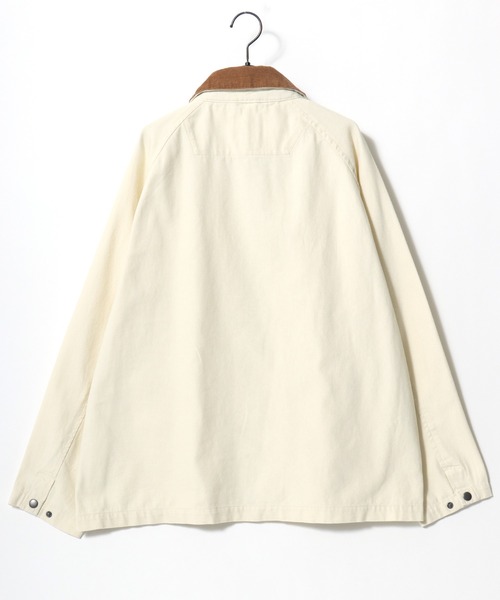 Lazar（ラザル）の「Denim & Canvas Hunting Jacket/オーバーサイズ 襟コーデュロイ デニム キャンバス ハンティングジャケット/カバーオールジャケット/ブルゾン/レディース メンズ（ブルゾン・メンズ・ブラウン/カーキ/ブラック/オフホワイト/ブラック系その他/ブルー・M/LL/L）」の14枚目の写真