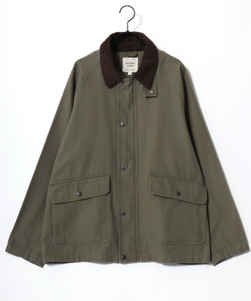 Lazar（ラザル）の「Denim & Canvas Hunting Jacket/オーバーサイズ 襟コーデュロイ デニム キャンバス ハンティングジャケット/カバーオールジャケット/ブルゾン/レディース メンズ（ブルゾン・メンズ・ブラウン/カーキ/ブラック/オフホワイト/ブラック系その他/ブルー・M/LL/L）」の21枚目の写真