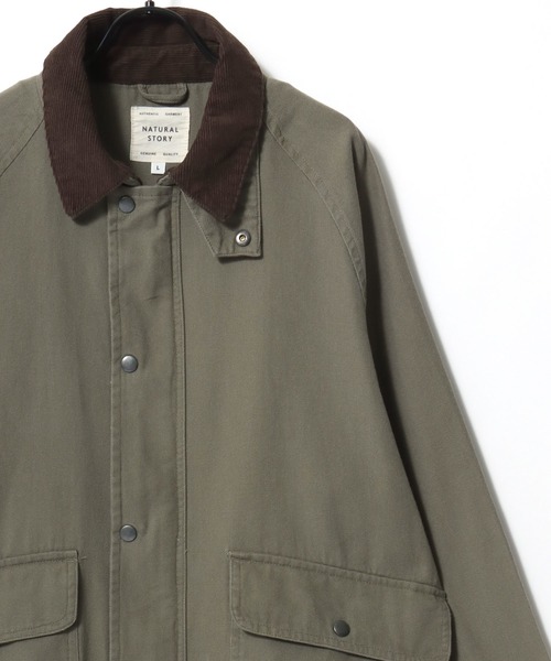 Lazar（ラザル）の「Denim & Canvas Hunting Jacket/オーバーサイズ 襟コーデュロイ デニム キャンバス ハンティングジャケット/カバーオールジャケット/ブルゾン/レディース メンズ（ブルゾン・メンズ・ブラウン/カーキ/ブラック/オフホワイト/ブラック系その他/ブルー・M/LL/L）」の11枚目の写真