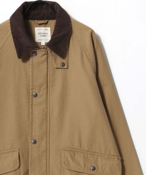 Lazar（ラザル）の「Denim & Canvas Hunting Jacket/オーバーサイズ 襟コーデュロイ デニム キャンバス ハンティングジャケット/カバーオールジャケット/ブルゾン/レディース メンズ（ブルゾン・メンズ・ブラウン/カーキ/ブラック/オフホワイト/ブラック系その他/ブルー・M/LL/L）」の10枚目の写真