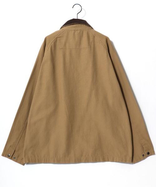 Lazar（ラザル）の「Denim & Canvas Hunting Jacket/オーバーサイズ 襟コーデュロイ デニム キャンバス ハンティングジャケット/カバーオールジャケット/ブルゾン/レディース メンズ（ブルゾン・メンズ・ブラウン/カーキ/ブラック/オフホワイト/ブラック系その他/ブルー・M/LL/L）」の20枚目の写真