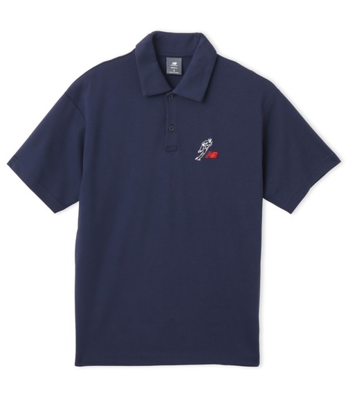 NEW BALANCE(ニューバランス)の「New Balance Shohei Always On Logo SS Polo / ニューバランス オオタニ ショウヘイ オールウェイズオンロゴショートスリーブ ポロ(ポロシャツ・メンズ・グレー/ブラック/ネイビー・M/L/XL)」の1枚目の写真