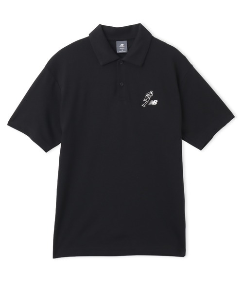 NEW BALANCE(ニューバランス)の「New Balance Shohei Always On Logo SS Polo / ニューバランス オオタニ ショウヘイ オールウェイズオンロゴショートスリーブ ポロ(ポロシャツ・メンズ・グレー/ブラック/ネイビー・M/L/XL)」の2枚目の写真