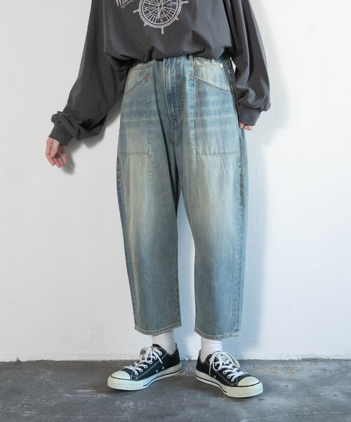 R4414 クロップドデニムパンツ（デニムパンツ）｜URCH RNA（アーチ