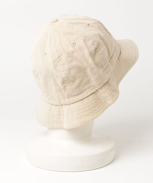newhattan（ニューハッタン）の「【T14】【new hattan/ニューハッタン】COTTON CORDUROY BUCKET HAT（ハット・メンズ・ネイビー/ベージュ・S/M）」の3枚目の写真