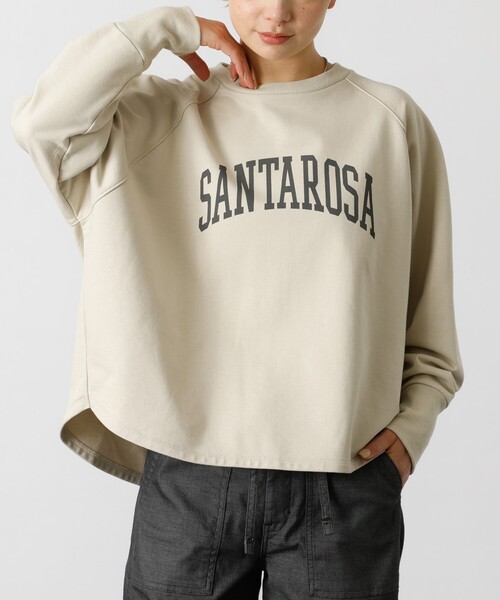 MICA&DEAL(マイカ&ディール)の「【MICA&DEAL /マイカアンドディール】"SANTAROSA"raglan Pullover / ラグランプルオーバー / スウェット(スウェット・レディース・ベージュ/ネイビー・フリー)」の2枚目の写真