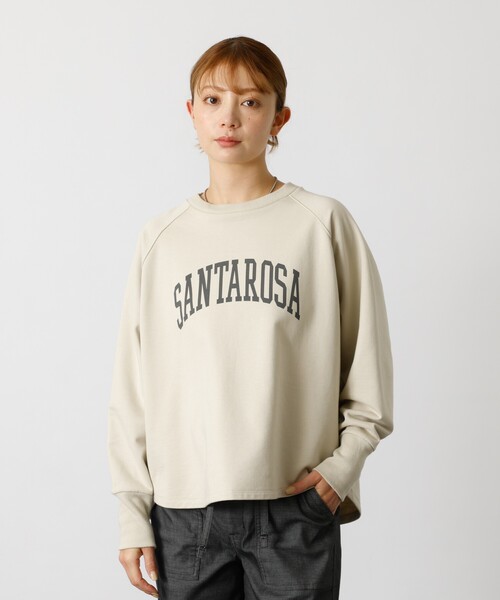 MICA&DEAL(マイカ&ディール)の「【MICA&DEAL /マイカアンドディール】"SANTAROSA"raglan Pullover / ラグランプルオーバー / スウェット(スウェット・レディース・ベージュ/ネイビー・フリー)」の3枚目の写真