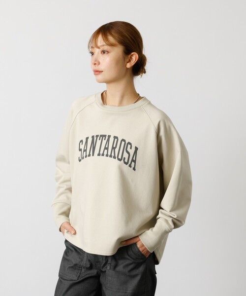 MICA&DEAL(マイカ&ディール)の「【MICA&DEAL /マイカアンドディール】"SANTAROSA"raglan Pullover / ラグランプルオーバー / スウェット(スウェット・レディース・ベージュ/ネイビー・フリー)」の4枚目の写真
