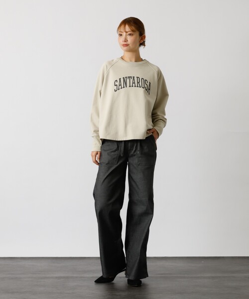 MICA&DEAL(マイカ&ディール)の「【MICA&DEAL /マイカアンドディール】"SANTAROSA"raglan Pullover / ラグランプルオーバー / スウェット(スウェット・レディース・ベージュ/ネイビー・フリー)」の6枚目の写真