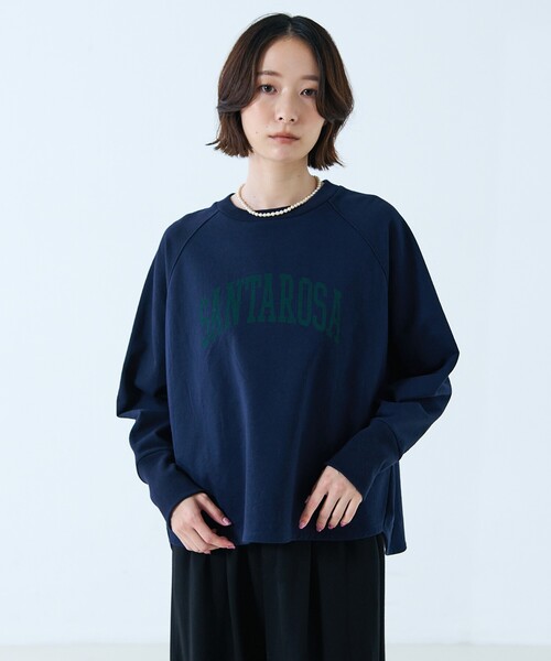 MICA&DEAL(マイカ&ディール)の「【MICA&DEAL /マイカアンドディール】"SANTAROSA"raglan Pullover / ラグランプルオーバー / スウェット(スウェット・レディース・ベージュ/ネイビー・フリー)」の7枚目の写真