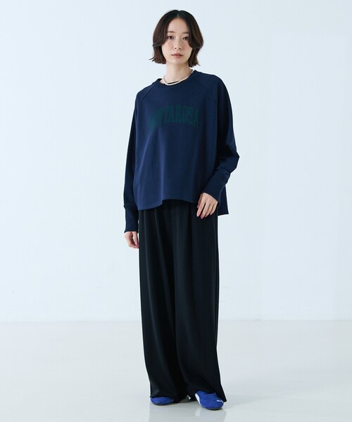 MICA&DEAL(マイカ&ディール)の「【MICA&DEAL /マイカアンドディール】"SANTAROSA"raglan Pullover / ラグランプルオーバー / スウェット(スウェット・レディース・ベージュ/ネイビー・フリー)」の10枚目の写真
