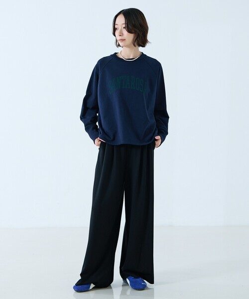 MICA&DEAL(マイカ&ディール)の「【MICA&DEAL /マイカアンドディール】"SANTAROSA"raglan Pullover / ラグランプルオーバー / スウェット(スウェット・レディース・ベージュ/ネイビー・フリー)」の11枚目の写真